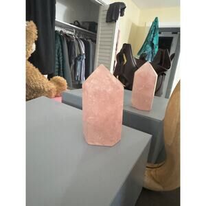 Rose quartz point obelisk tower 275 g
